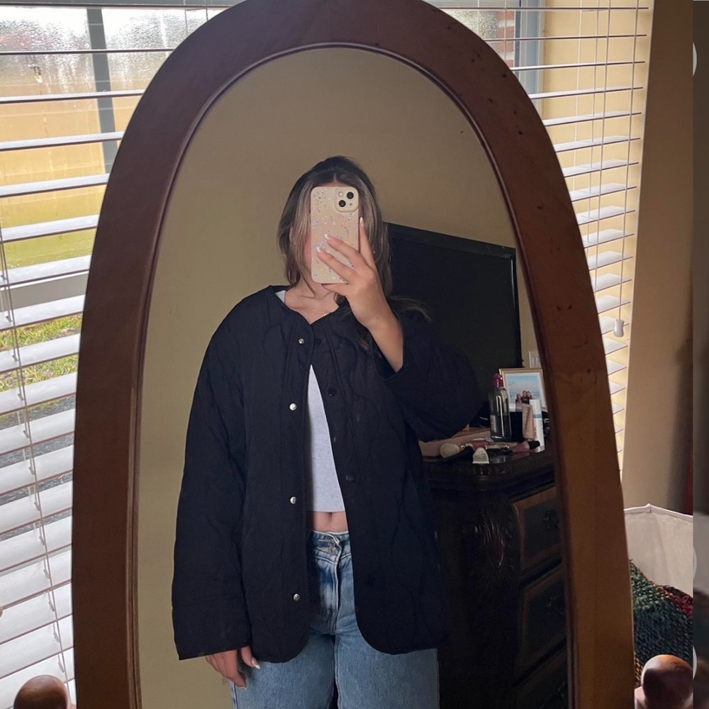 black jacket from honey plum boutique